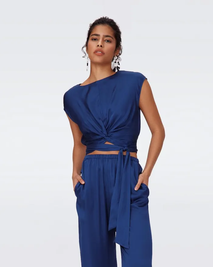 DVF Tops Women Persephone Top Indigo