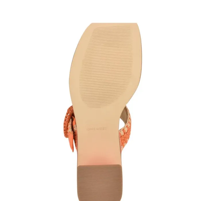 Emerey Woven Slide Sandals Orange Women Nine West Sandals Emerey Woven Slide Sandals Orange Women Nine West Sandals