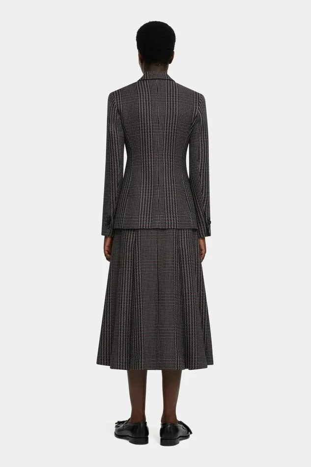 Emilia Wickstead Dida Jacket In Prince Of Wales Check Merino Wool Women Jackets And Coats Emilia Wickstead Dida Jacket In Prince Of Wales Check Merino Wool Women Jackets And Coats