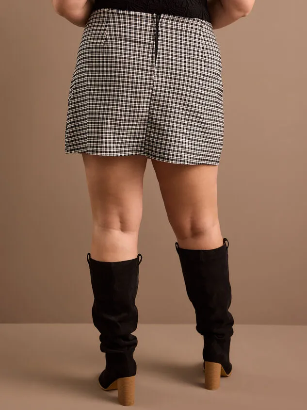 Emory Plaid Mini Skort Blackwhite Women Altar039d State Bottoms Emory Plaid Mini Skort Blackwhite Women Altar039d State Bottoms