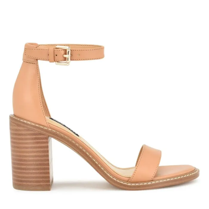 Erla Tailored Sandals Light Natural Women Nine West Sandals