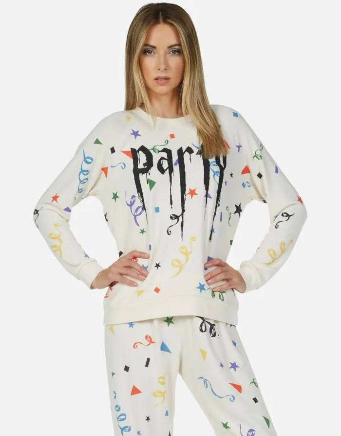 Everly Confetti Party Silk Women Lauren Moshi Long Sleeve