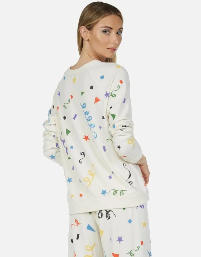 Everly Confetti Party Silk Women Lauren Moshi Long Sleeve