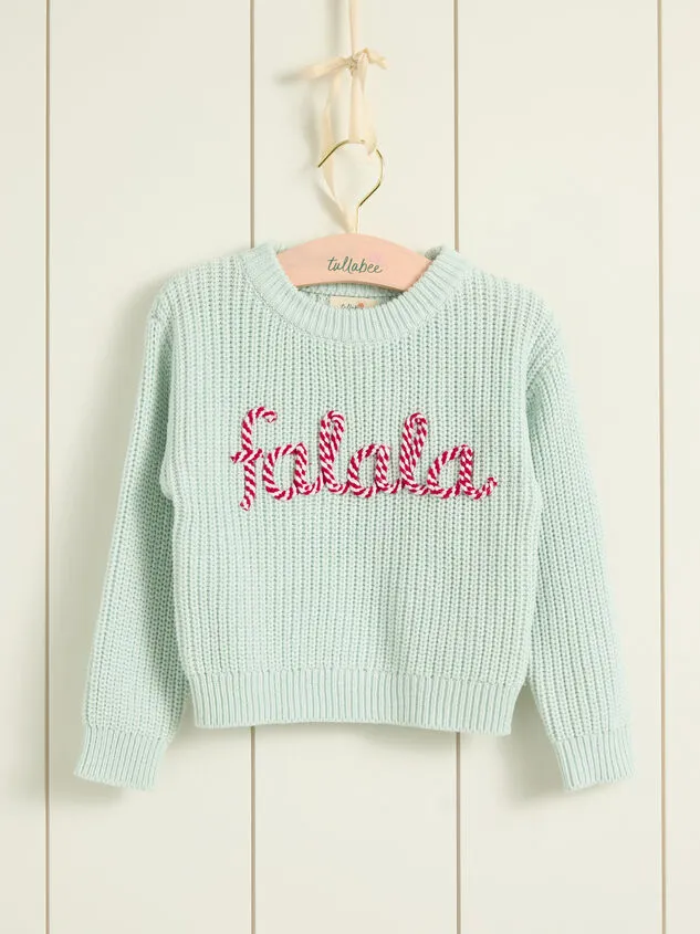 Fa La La Candy Cane Sweater Mint Girl Altar039d State Tops