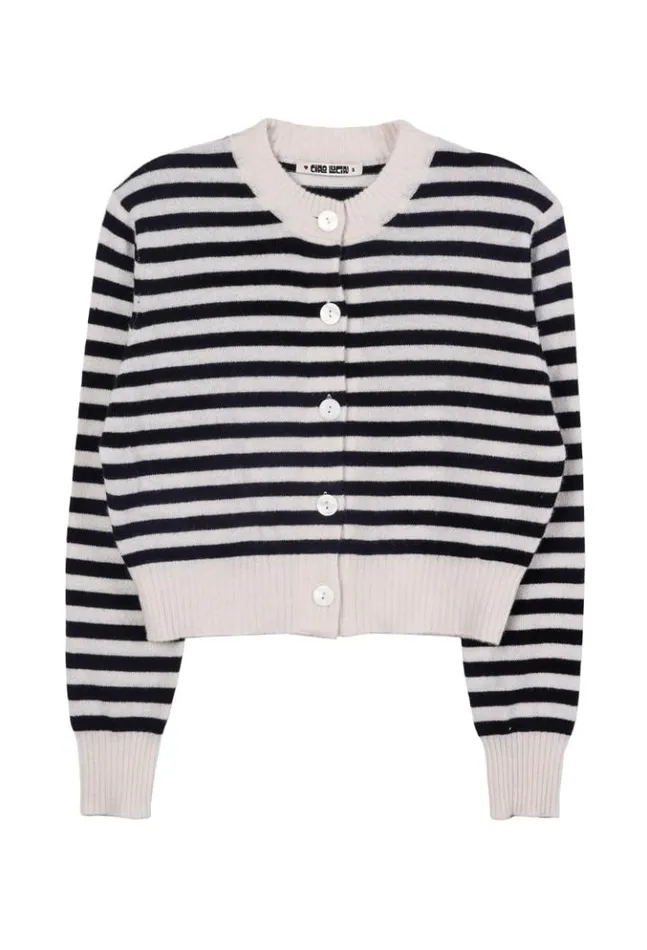 Filipa Cashmere Cardigan Stripe Women Ciao Lucia Cardigans