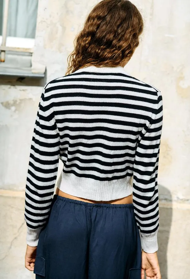 Filipa Cashmere Cardigan Stripe Women Ciao Lucia Cardigans