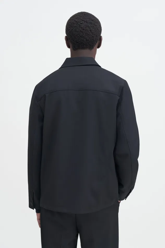 filippak Coats and Jackets Men Louis Gabardine Jacket Black