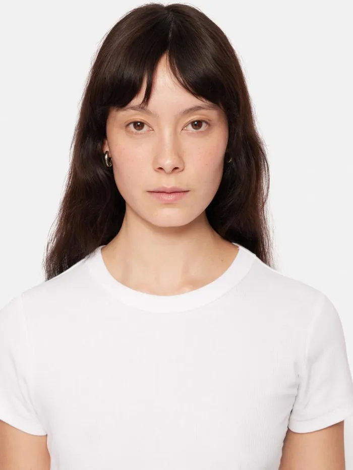 Fine Cotton Tee White Women Jigsaw Suits and Tailoring