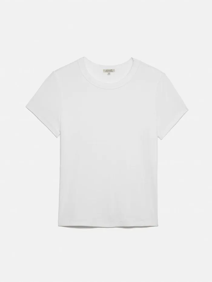 Fine Cotton Tee White Women Jigsaw Suits and Tailoring