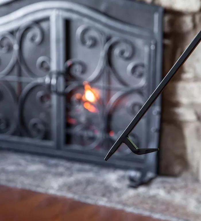 Fireplace and Hearth Compact Size HandForged Fireplace Tool Set 8211 Black Plow and Hearth Wood Stove Accessories Fireplace and Hearth Compact Size HandForged Fireplace Tool Set 8211 Black Plow and Hearth Wood Stove Accessories
