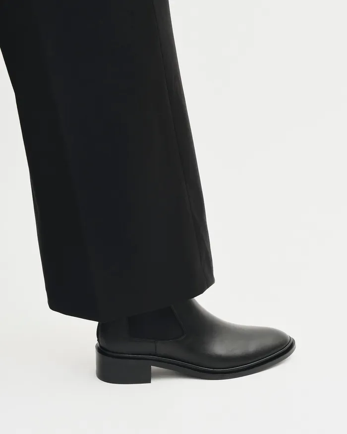 FLAT BOOTS Melrose flat ankle boots black leather 8211 jomercer Women FLAT BOOTS Melrose flat ankle boots black leather 8211 jomercer Women
