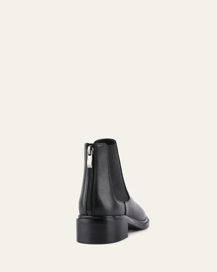 FLAT BOOTS Melrose flat ankle boots black leather 8211 jomercer Women FLAT BOOTS Melrose flat ankle boots black leather 8211 jomercer Women