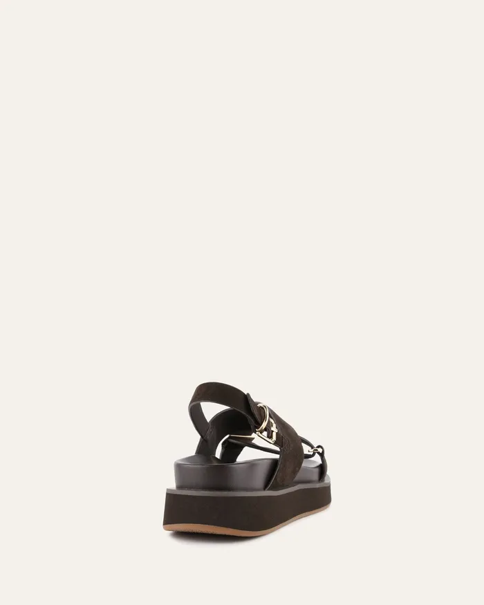 FLAT SANDALS Women jomercer Marley flat sandals espresso suede FLAT SANDALS Women jomercer Marley flat sandals espresso suede