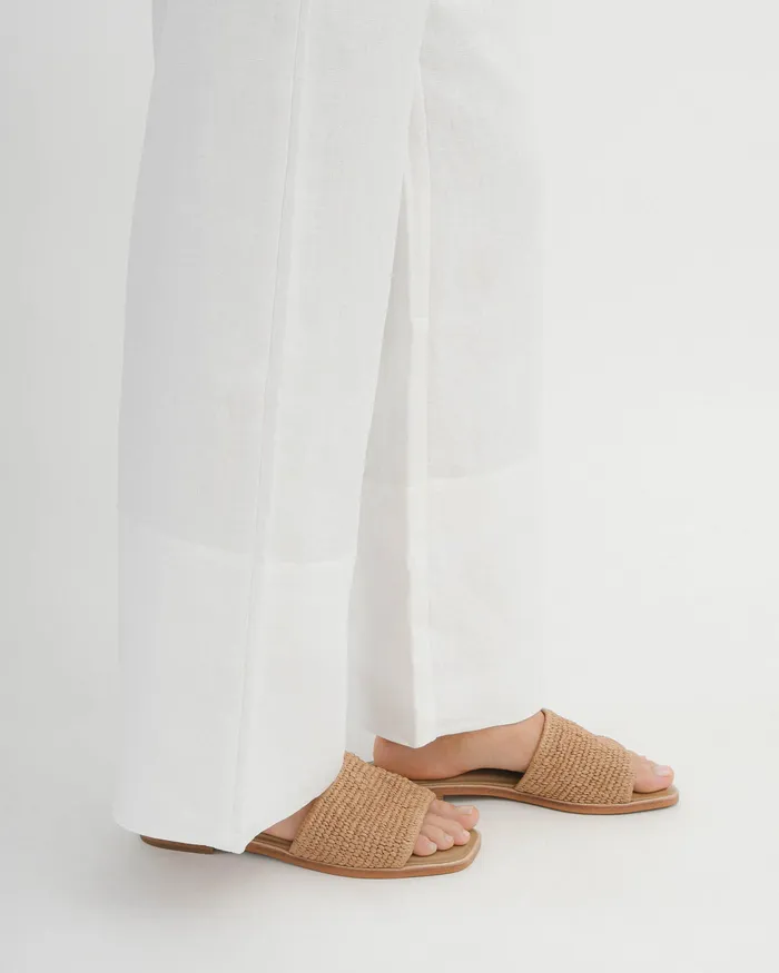 FLAT SANDALS Women Picasso flat slide tan raffia jomercer FLAT SANDALS Women Picasso flat slide tan raffia jomercer