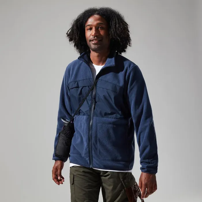 Fleece Men Berghaus Tannen Fleece Jacket 8211 Dark Blue
