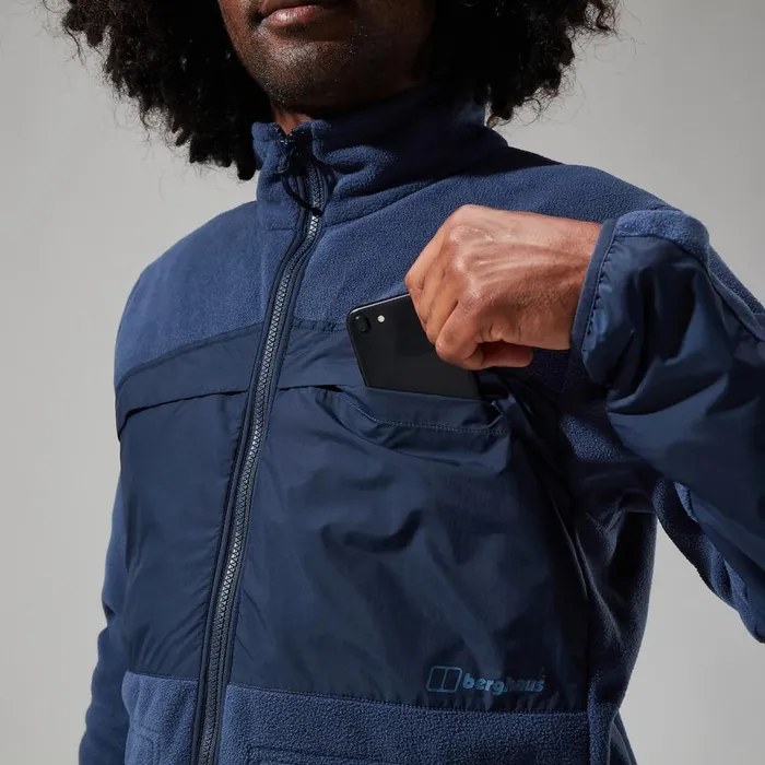 Fleece Men Berghaus Tannen Fleece Jacket 8211 Dark Blue