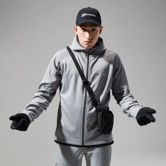 Fleece Men Berghaus Urban Spitzer Hooded Interactive Jacket 8211 Grey