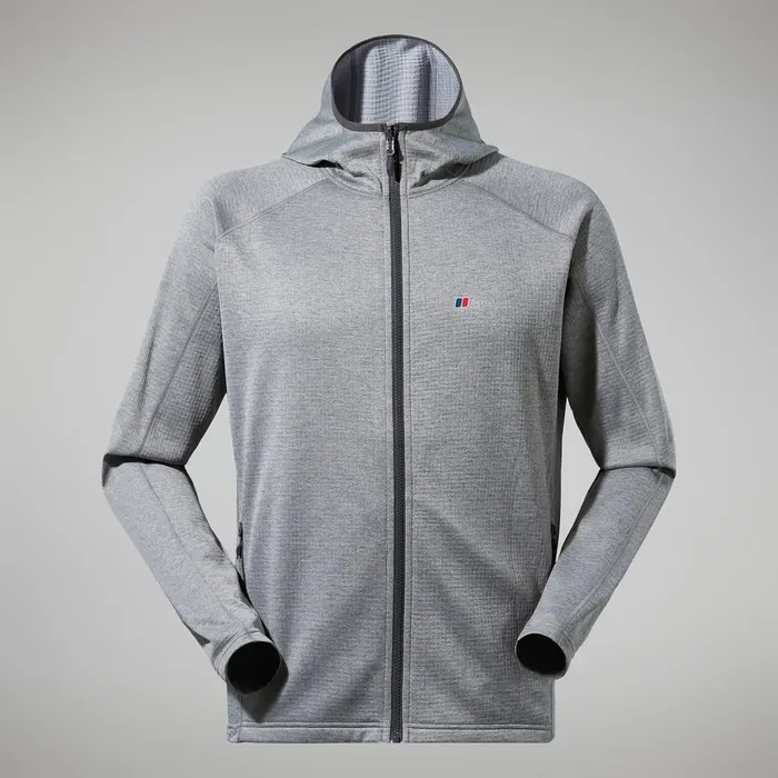 Fleece Men Berghaus Urban Spitzer Hooded Interactive Jacket 8211 Grey