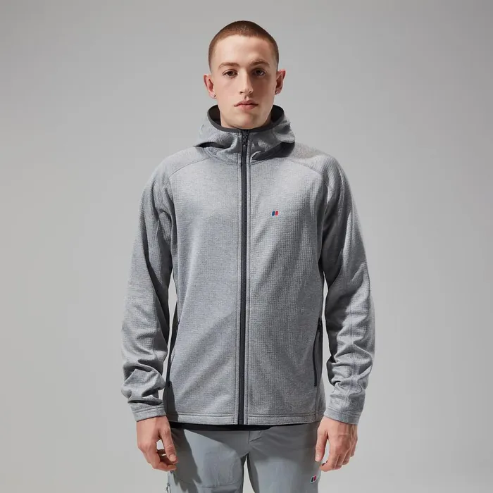 Fleece Men Berghaus Urban Spitzer Hooded Interactive Jacket 8211 Grey