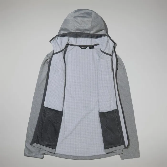 Fleece Men Berghaus Urban Spitzer Hooded Interactive Jacket 8211 Grey
