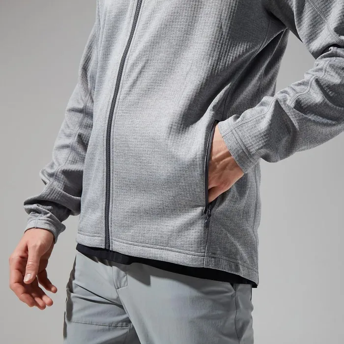 Fleece Men Berghaus Urban Spitzer Hooded Interactive Jacket 8211 Grey