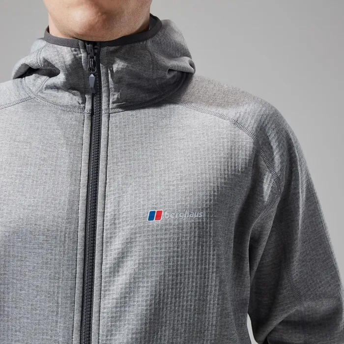 Fleece Men Berghaus Urban Spitzer Hooded Interactive Jacket 8211 Grey