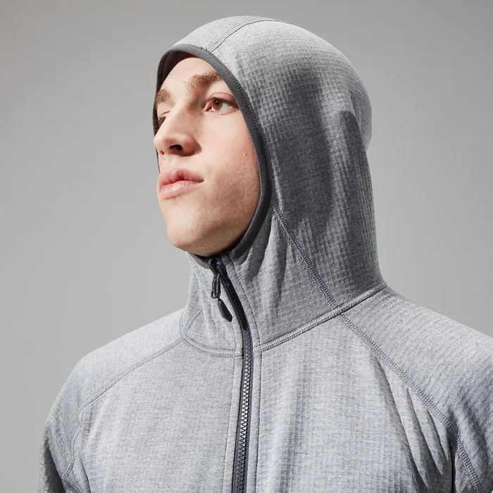 Fleece Men Berghaus Urban Spitzer Hooded Interactive Jacket 8211 Grey