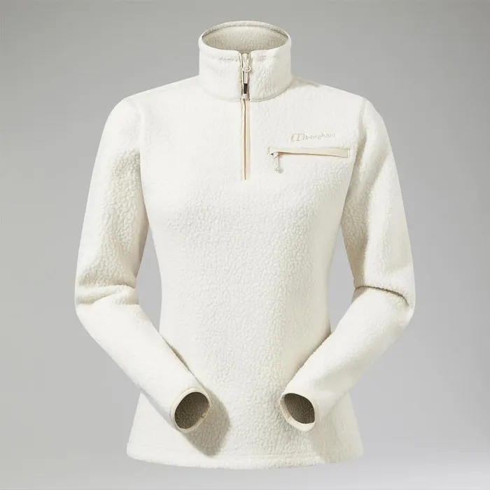 Fleece Women Berghaus Darria Half Zip Fleece 8211 Natural