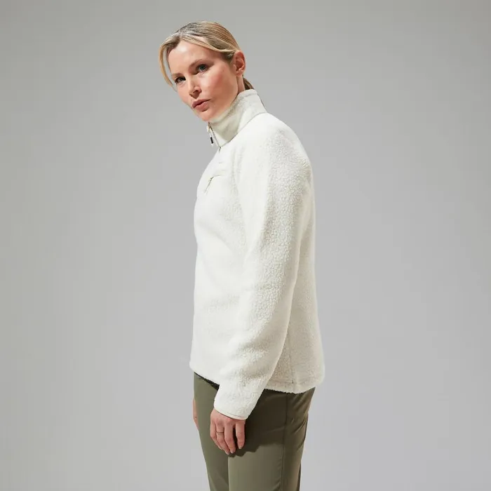 Fleece Women Berghaus Darria Half Zip Fleece 8211 Natural