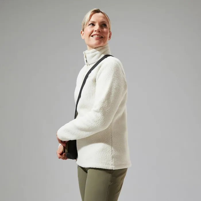 Fleece Women Berghaus Darria Half Zip Fleece 8211 Natural