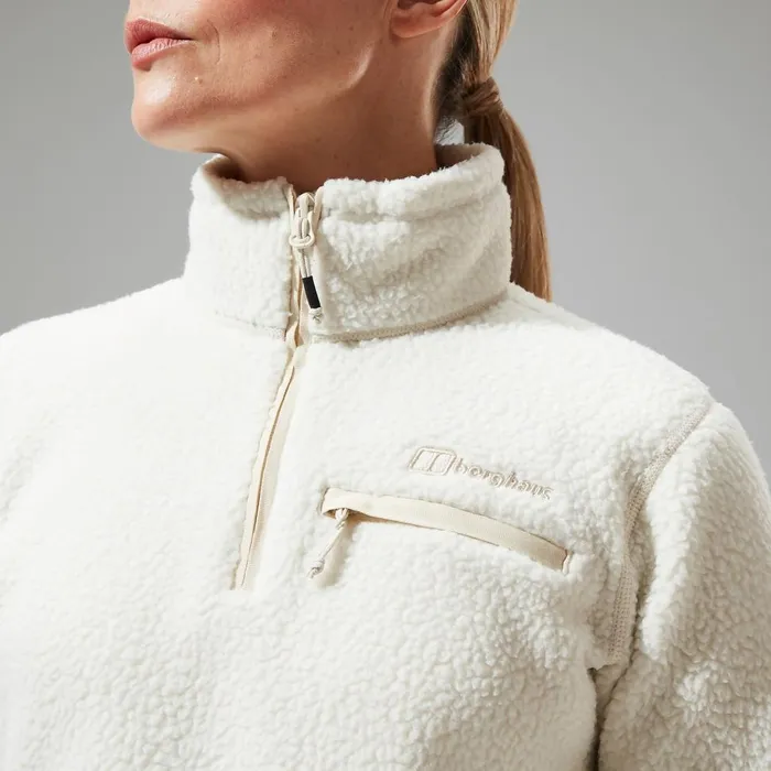 Fleece Women Berghaus Darria Half Zip Fleece 8211 Natural