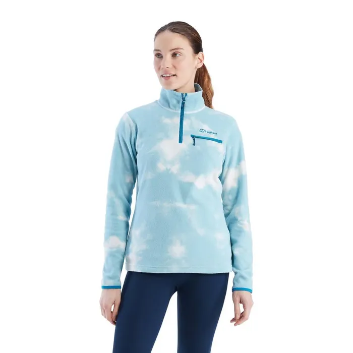 Fleece Women Berghaus Navala Fleece Half Zip 8211 Blue White