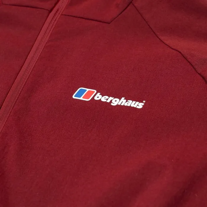 Fleece Women Berghaus Urban Arrina Full Zip Hooded Jacket 8211 Dark Red