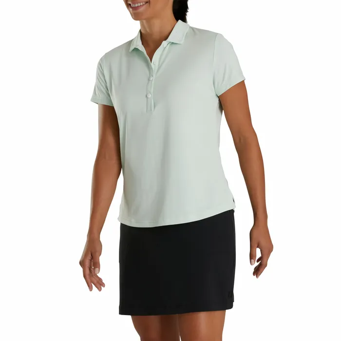 FootJoy Shirts Women Solid Lisle 8211 FJ Tour Logo Women