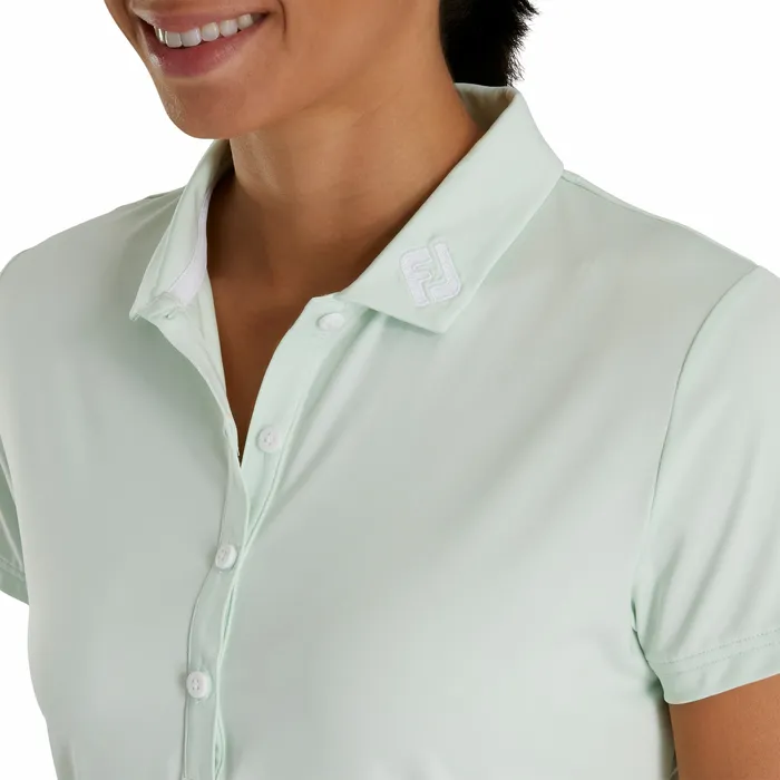 FootJoy Shirts Women Solid Lisle 8211 FJ Tour Logo Women
