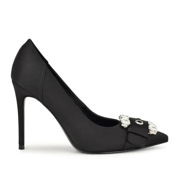 Fulu Embellished Dress Pumps Black Women Nine West Heels