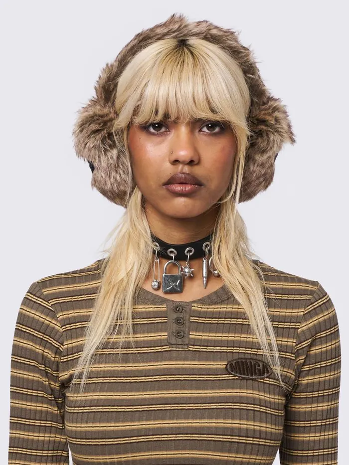 Fuzzy Star Earmuffs Women Minga London Hats and Hair Pieces Fuzzy Star Earmuffs Women Minga London Hats and Hair Pieces
