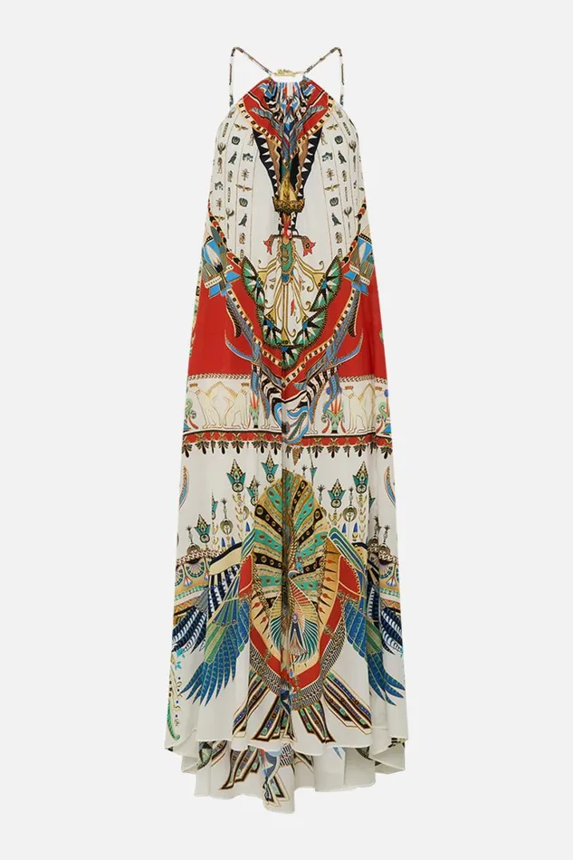 GATHER NECK HARDWARE MAXI DRESS VALLEY OF THE QUEENS Valley Of The Queens Womens Camilla Dresses