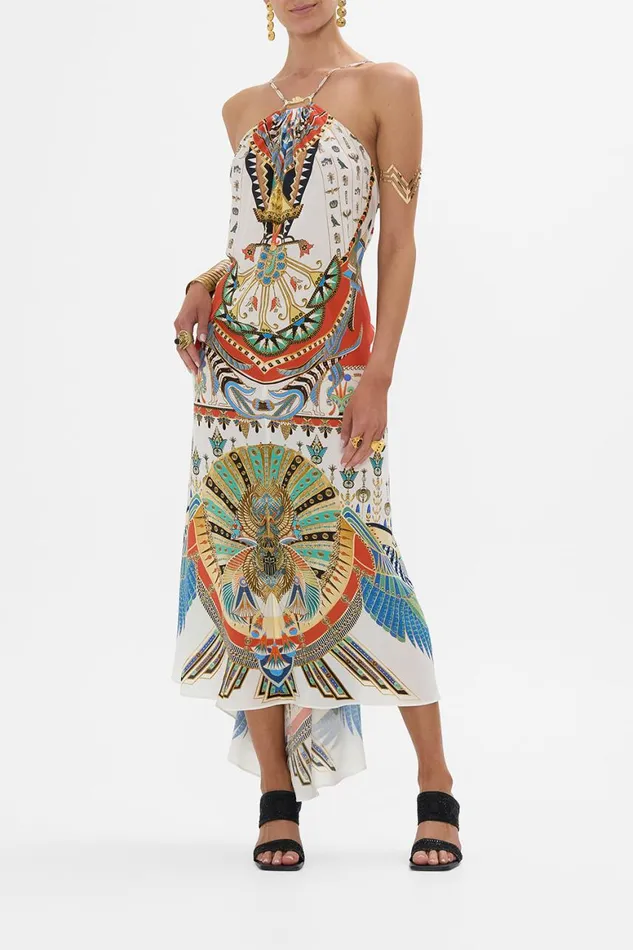 GATHER NECK HARDWARE MAXI DRESS VALLEY OF THE QUEENS Valley Of The Queens Womens Camilla Dresses