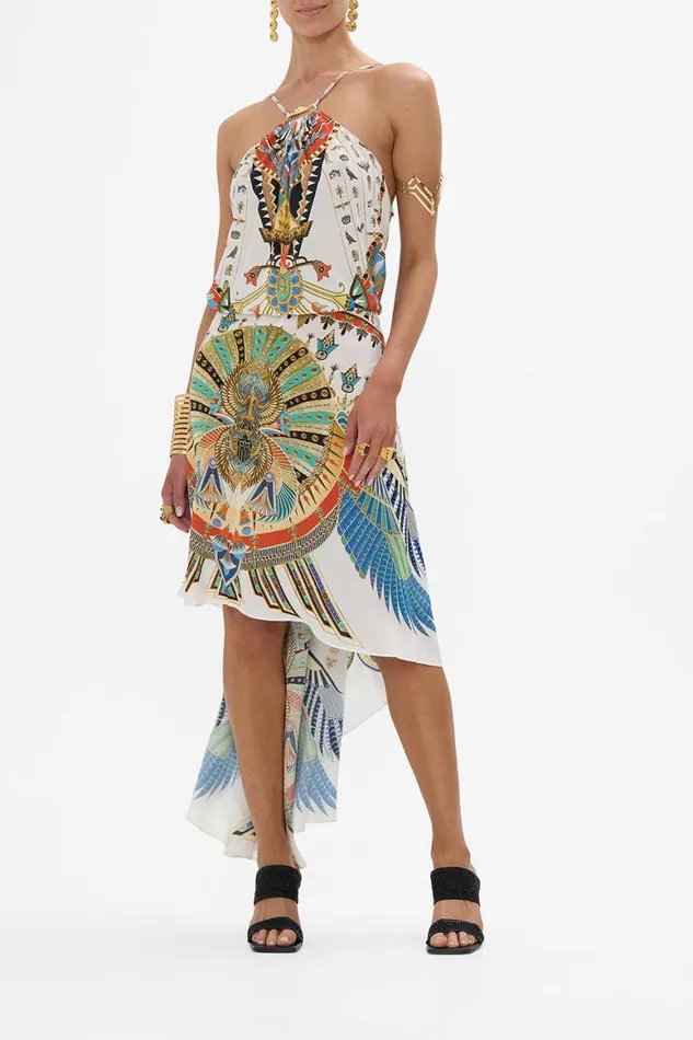 GATHER NECK HARDWARE MAXI DRESS VALLEY OF THE QUEENS Valley Of The Queens Womens Camilla Dresses
