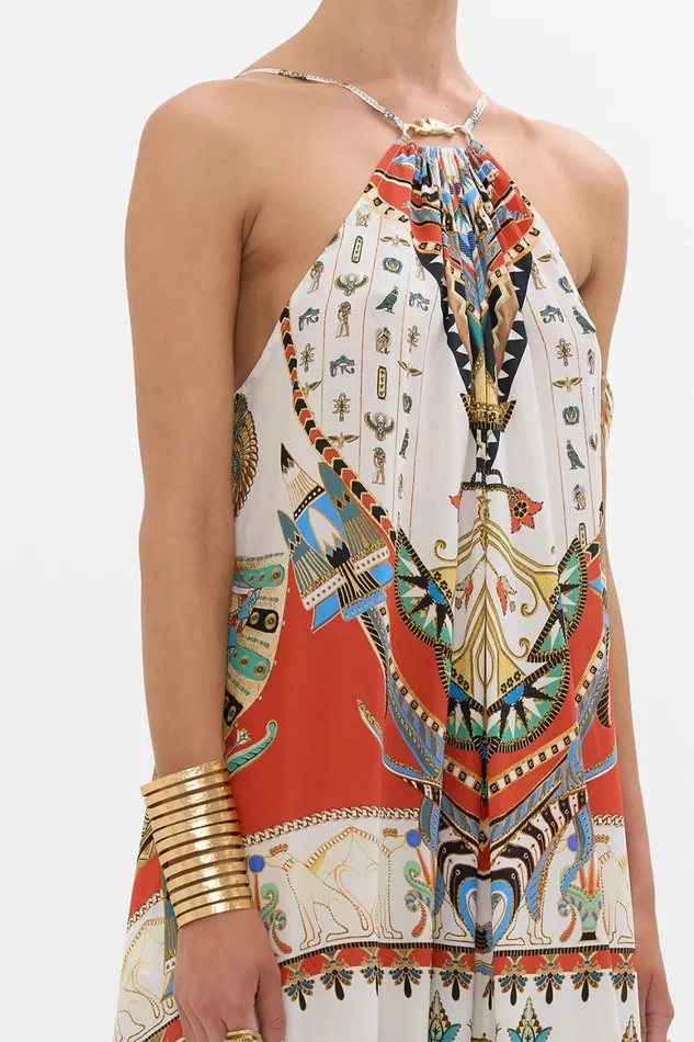 GATHER NECK HARDWARE MAXI DRESS VALLEY OF THE QUEENS Valley Of The Queens Womens Camilla Dresses