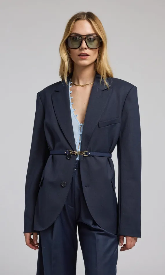 Generation Love Clothing Blazers and Jackets Martine Suiting Blazer Navy 8211 Women