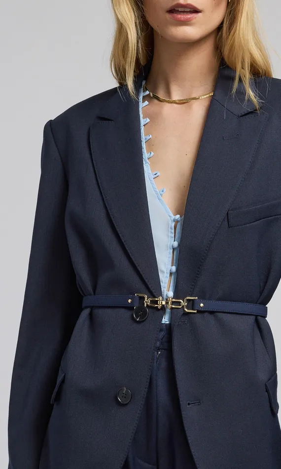 Generation Love Clothing Blazers and Jackets Martine Suiting Blazer Navy 8211 Women