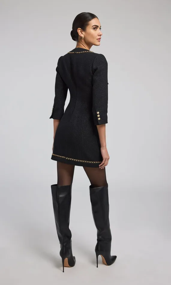 Generation Love Clothing Dresses Sandrine Tweed Dress Black 8211 Women