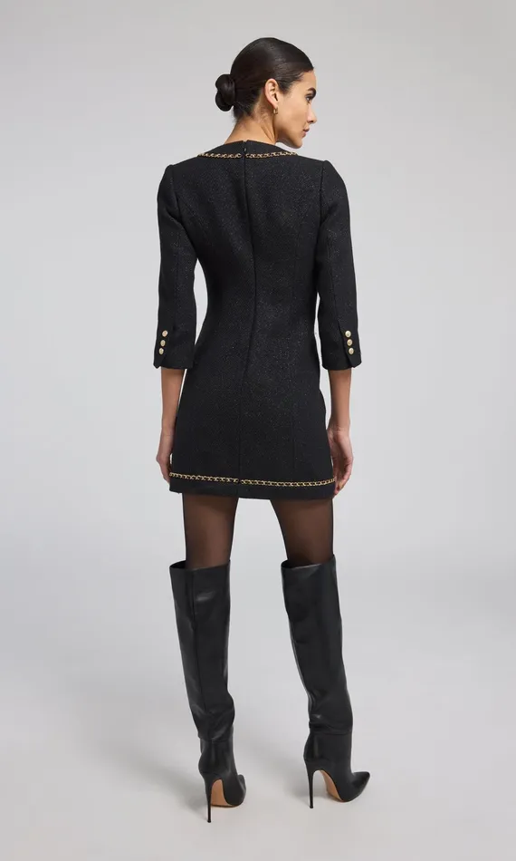 Generation Love Clothing Dresses Sandrine Tweed Dress Black 8211 Women