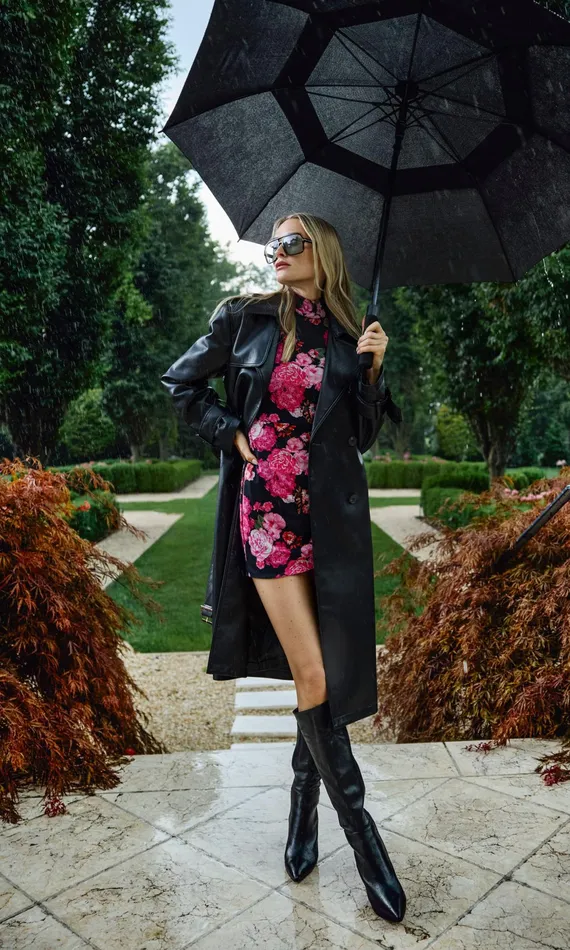 Generation Love Clothing Outerwear Danielle Vegan Leather Trench Coat Black 8211 Women