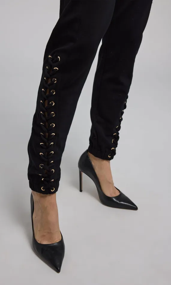 Generation Love Clothing Pants Caprice LaceUp Sweatpants Black 8211 Women