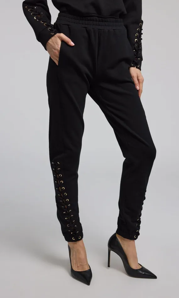 Generation Love Clothing Pants Caprice LaceUp Sweatpants Black 8211 Women