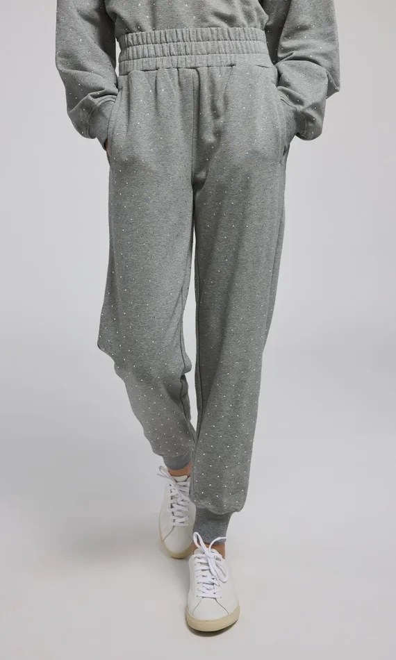 Generation Love Clothing Pants Ruel Crystal Sweatpants Heather Greyclear 8211 Women