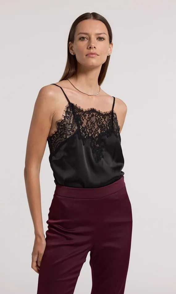 Generation Love Clothing Tops Alisa Lace Combo Cami Black 8211 Women